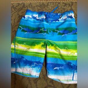 Gerry Weber Kids Swim Trunks - Blue and Green Shark Design
